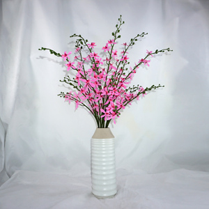 Hoa Lan Giả Trang Trí Cây Cảnh, Hoa Lan Giả Trang Trí Nội Thất Nghệ Thuật Đám Cưới Màu Xanh Lá Cây Bán Buôn Hoa Lan Khiêu Vũ - Product Image 2