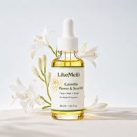 Huile de graines de camélia naturelle 30ml – Huile de beauté légère pour le visage, les cheveux et le corps – Brillance, adoucissement, hydratation quotidienne