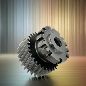 Engrenage hélicoïdal biseauté sur mesure en fonte, conception à fentes, diamètre 600 mm, 150 kg, DIN4-6, boîte de vitesses industrielle non standard de qualité supérieure - Product Image 1