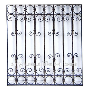 Finestra in Ferro Battuto, Griglia per Finestra a Mezzaluna in Metallo, Riproduzione Antica - Product Image 5