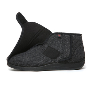 Zapatos cálidos de invierno para diabéticos para hombre, plantilla con forma de memoria, antideslizante, suave, punta redonda, ajustable, ancha - Product Image 5