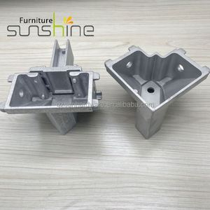 Conectores de Tubo de Aleación de Aluminio para Muebles de Oficina, Accesorios para Mesas Modelo <span class=keywords><strong>CO4</strong></span>, Componentes Esenciales - Product Image 3