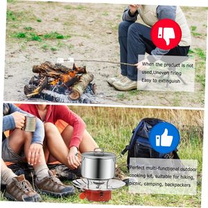 Hot Sale Factory Price Portable Wind Proof Red Alloy Mini Foldable Single Burner Butane <b>Gas</b> Stove <b>Ignition</b> for Outdoor Camping - Product Image 5
