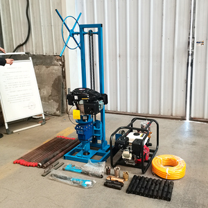 新型携帯式ガソリンコア掘削機、ギアボックスポンプモーターとベアリング付き、土壌サンプル調査用、最大掘削深度25m - Product Image 4