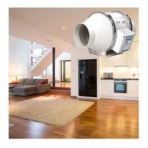 Hot selling high-intensity ventilation and smoke exhaust fan, large silent diagonal flow booster fan