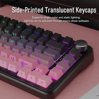 Clavier mécanique K81 Tri-mode 75% avec touches interchangeables à chaud, rétroéclairage RGB, sans fil 2.4G et filaire 4000/8000mAh pour le gaming