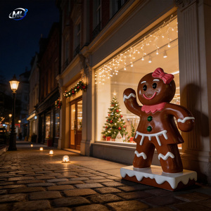 Estatua de Hombre de Jengibre de FRP a Medida para Decoración de Proyectos, Estatuas Pintadas a Mano con Diseño Vívido - Product Image 6