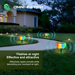 Al Aire Libre LED impermeable Sonic Spikes Solar Powered Ultrasonic Animal Repelente para serpiente Chipmunk - Product Image 3