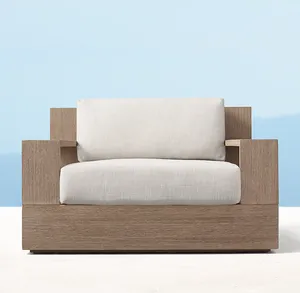 Sassanid extérieur OEM patio jardin ensembles hôtel station balnéaire bord de la piscine Marbella teck chaise pivotante moderne luxe mobilier d'extérieur - Product Image 2