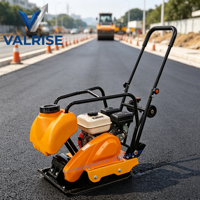 Compacteur à plaques d'asphalte VALRISE C90T à essence 30KN avec moteur de marque, compacteur de sol vibrant, garantie 1 an