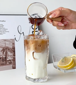 Nuovo stile irregolare trasparente tazza di <span class=keywords><strong>caffè</strong></span> bevanda fredda tazza di vetro acqua <span class=keywords><strong>bicchiere</strong></span> <span class=keywords><strong>bicchiere</strong></span> - Product Image 3