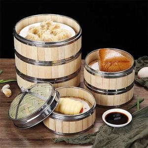 Cuiseur vapeur pour raviolis, idli, asperges, légumes secs, couscous, 12 plateaux, cuiseur à riz profond, 3 couches, mantu - Product Image 3
