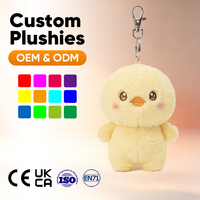 Portachiavi Peluche Morbido e Soffice a Forma di Gallina Rosa, Ciondolo Cartoon, Decorazione per la Casa, Unisex