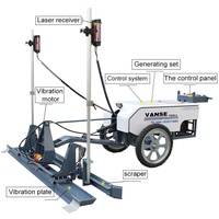 Machine de nivellement laser pour béton VANSE DZ25-2 2,5 m à vendre, nivellement laser pour béton à deux roues