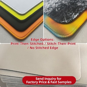Tapis de bureau XXL personnalisés pour la publicité, impression par sublimation, tissu polyester lisse, tapis de souris pour jeux avec bords cousus - Product Image 2