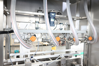 Machine de remplissage automatique de tambour d'huile de graissage 20L Machines de remplissage de liquide de bouteilles en plastique PP pour boucher la ligne d'emballage d'étanchéité