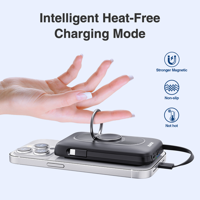 Magnetic 2-in-1 Power Bank & Smart Watch Wireless Charger with Li-Polymer Battery Type-C PD20W Fast Charging 2026 Wholesale