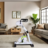 Mini bicicleta de ejercicio de resistencia ajustable para ciclismo, uso doméstico, ejercitador de Pedal de brazo y pierna con pantalla LCD
