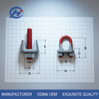Pince à câble et attache-câble en fer galvanisé de type américain G450, construction forgée, taille 1/8"-2-1/2"
