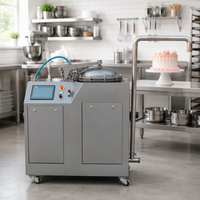 Machine à remplir les gâteaux automatique commerciale 130L, injecteur de crème pâtissière gonflable, équipement de boulangerie pour cupcakes et pâtisseries