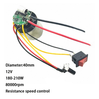 Moteur CC sans balais DH-BL29 12V 24V 10A 83000 tr/min 170-260W pour ventilateur puissant, sèche-cheveux, sèche-mains, souffleur turbo