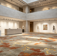 Moquette murale sur mesure pour hôtel, 4m, en nylon avec envers en feutre, insonorisante et durable, pour projets d'aménagement de couloirs et halls d'hôtels