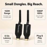 Extensor HDMI Inalámbrico Plug and Play de 150M, 1080P, Sin Controlador, Kit TX RX, Alimentado por USB, para Sala de Conferencias, Aula, Cine en Casa