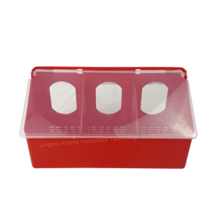 Boîte suspendue d'alimentation de nourriture d'oiseau de caille pour la LMB-24 de volaille de cage d'oiseau de perroquet Pigeon - Product Image 2