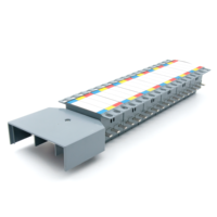 Assemblée de casserole de rail DIN Distribution d'énergie 250A MCB Barre omnibus principale triphasée 250A 50/60Hz Design compact