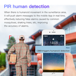 CB69-C WiFi système solaire 360 PTZ maison batterie de Surveillance extérieure 3MP couleur Vision nocturne sécurité sans fil AI caméra extérieure 2K - Product Image 6