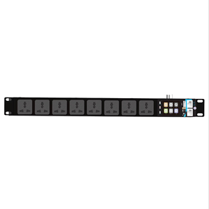 220V 10A Universele <span class=keywords><strong>8</strong></span>-voudige Smart PDU met afstandsbediening, LCD, e-mailmelding, Modbus, industriële automatisering, aanpasbaar - Product Image 1