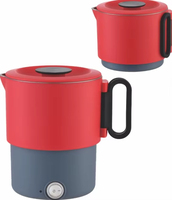 Vente en gros de chauffe-eau de haute qualité bouilloire électrique portable à poignée pliable bouilloire électrique en silicone 1l à commande numérique