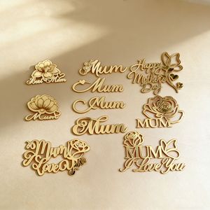 MOYI per torta in acrilico MUM per <span class=keywords><strong>la</strong></span> festa della <span class=keywords><strong>mamma</strong></span>, decorazione laterale per torta MUM - Product Image 1
