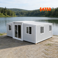 Villa préfabriquée moderne et mobile prête à l'emploi avec cuisine et salle de bain, maison portable, maison conteneur extensible 20/30/40 pieds