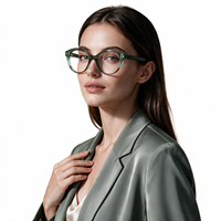 Lunettes de soleil à clipser œil de chat en acétate, monture optique, charnière à ressort, papillon, magnétiques, polarisées, unisexe, solides, tendance, à monture complète