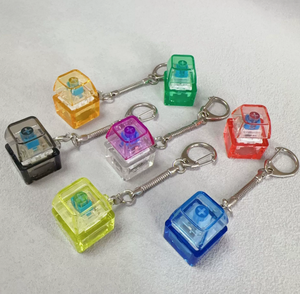 Porte-clés mécanique lumineux LED, jouet anti-stress translucide multicolore à bouton-poussoir - Product Image 6