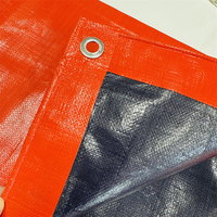 Bâche extérieure en HDPE + LDPE, résistante à l'eau, au vent, aux déchirures et aux UV, avec revêtement anti-UV, pour garçons et filles, couleur orange, pour couverture de chantier
