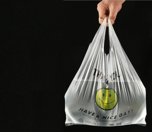 PLA Biodegradable Bag Biodegradable Bags Custom Plastic Pla Biodegradable Shopping T-Shirt Bag - Product Image 4