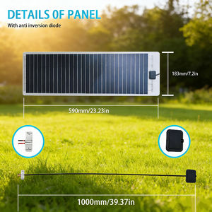 Panneau solaire flexible monocristallin Alecter 20W 12V >21,5% d'efficacité, pliable pour utilisation hors réseau, pour bateau, camping-car, cabane - Product Image 4