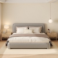 Premium Modernes Flanell-Polsterbett mit Verstellbarem Kopfteil Abnehmbares Design Umweltfreundliches Platzsparendes Konzept