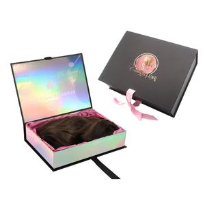 Momei superventas placa de cobre plegable magnética cartón peluca láser regalo cartón con cinta - Product Image 1