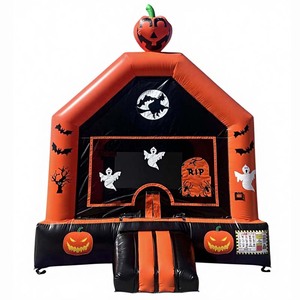 Castillo Inflable <span class=keywords><strong>de</strong></span> Calabaza con Tobogán Doble, Brincolín Inflable <span class=keywords><strong>de</strong></span> Calabaza <span class=keywords><strong>de</strong></span> <span class=keywords><strong>Halloween</strong></span>, Tobogán Acuático y Seco Combinado - Product Image 5