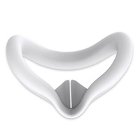 Lunettes VR Housse de protection en silicone pour Meta Quest3/Quest3S Accessoires de remplacement Masque facial en silicone
