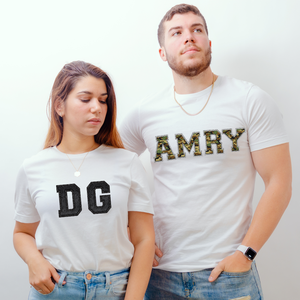 Calcomanías de hierro con estampado DTF de letras del alfabeto dorado de voleibol de 3 pulgadas, pegatina de transferencia de calor, toalla de chenilla para ropa DIY - Product Image 5