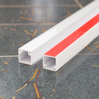 Matériaux de construction en plastique, gaine plate en PVC, design moderne, dos adhésif épaissi, installation apparente, Misumi DECT-1616