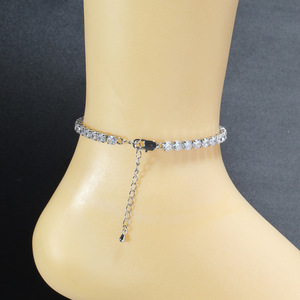 Claw Chain <b>Anklet</b> Female Hip Hop Claw Chain 8inch + 2inch Extension Chain Simple <b>Anklet</b> - Product Image 1