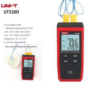 Termómetro Digital UNI-T UT320A UT320D, Mini Termómetro de Doble Contacto con Termopar Tipo K J, Medidor de Alta Temperatura de -50 °C a 1200 °C - Product Image 2