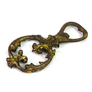 Vintage Ornate Brass Bottle Opener Decorative Floral Design Handcrafted Beer Opener Antique Style <b>Bar</b> <b>Tool</b> For Home <b>Bar</b> And Rest - Product Image 2