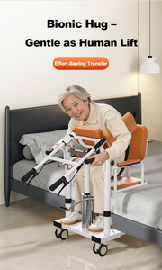 침대에 누워 있는 환자를 위한 조절 가능한 유압식 이동 의자, 침대에서 화장실, 욕실 변기까지 이동, 의료용, 침대 옆 - Product Image 4