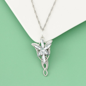 Collana con Ciondolo Stella della Notte Oscura, Il Signore degli Anelli, in Lega di Zinco con Catena in Bambù, Principessa Elfica - Product Image 4